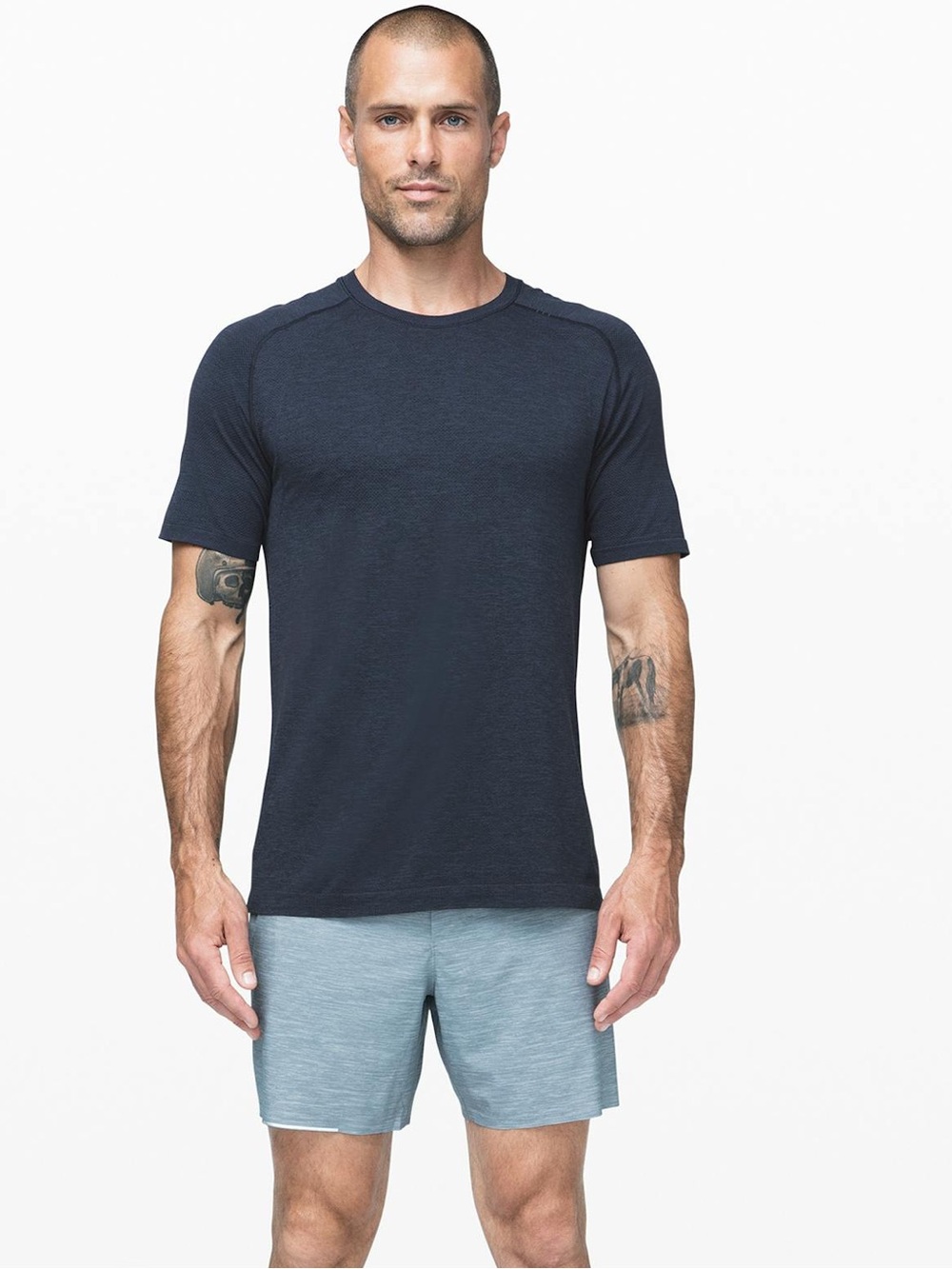 Lululemon mineral blue metal vent tech 2.0 shirt